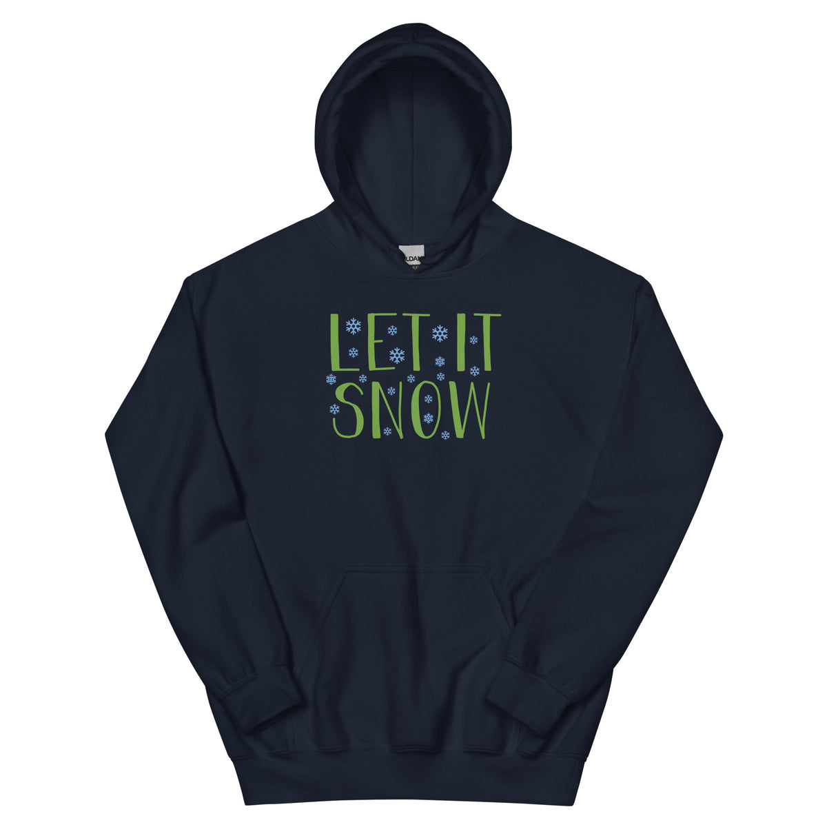 Let It Snow Christmas – Snowflakes Unisex Hoodie