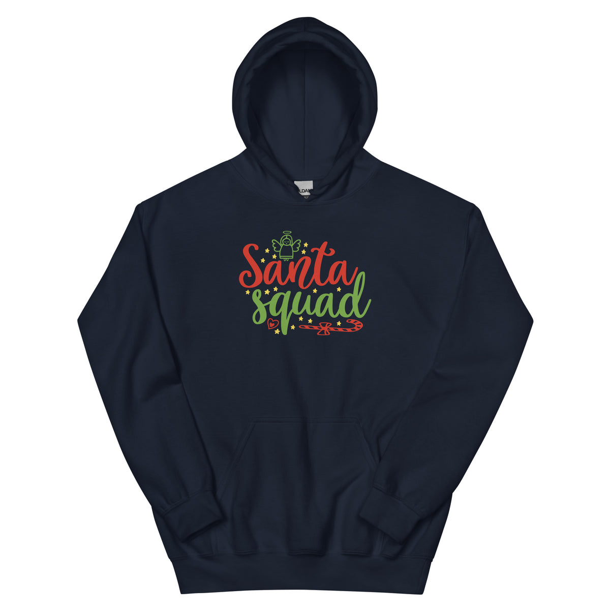 Santa Squad Christmas – Candy Cane Unisex Hoodie