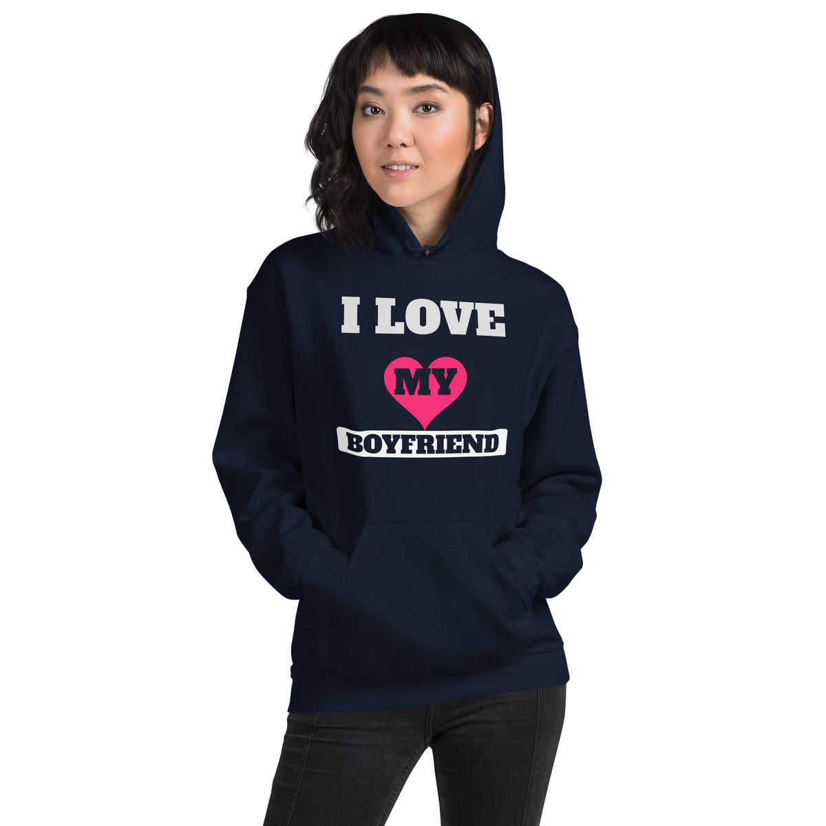 I Love My Boyfriend Valentine's Day Unisex Hoodie