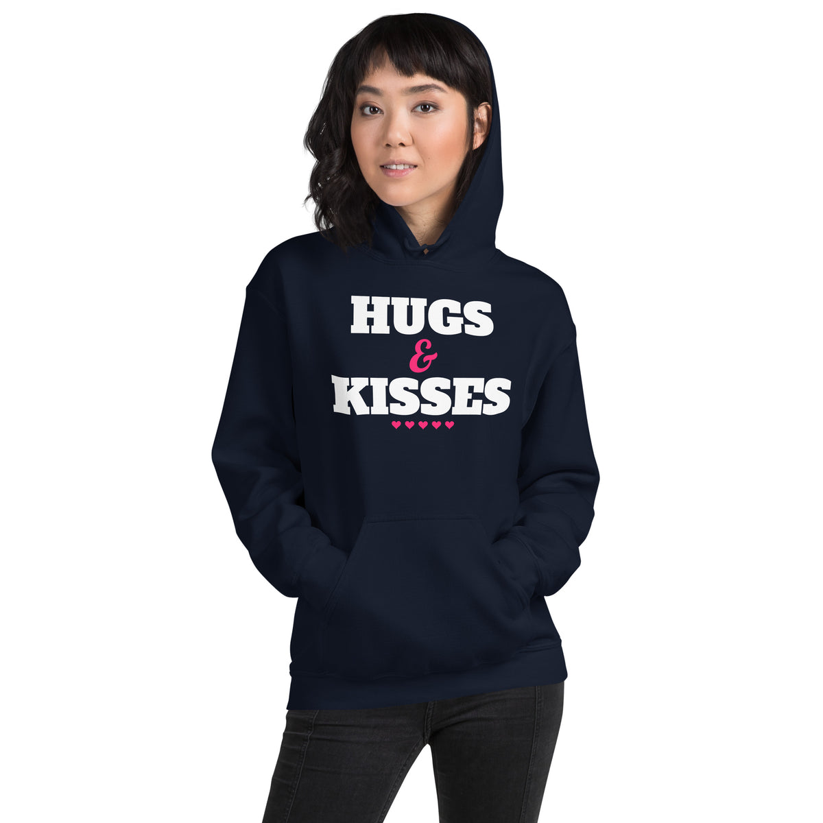 Hugs & Kisses Valentine's Day Unisex Hoodie