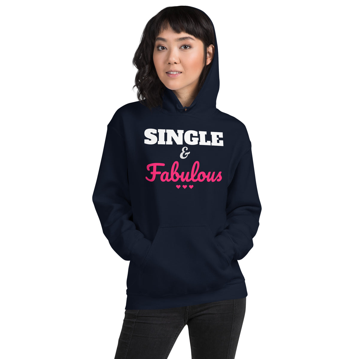 Single & Fabulous Valentine's Day Unisex Hoodie