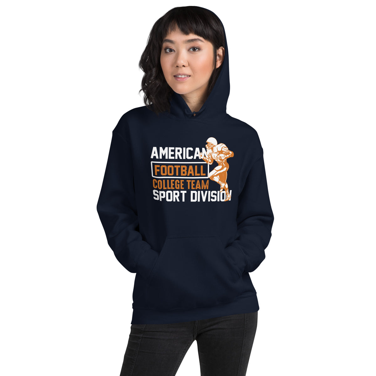 American Football College Team Sport Division Unisex Hoodie