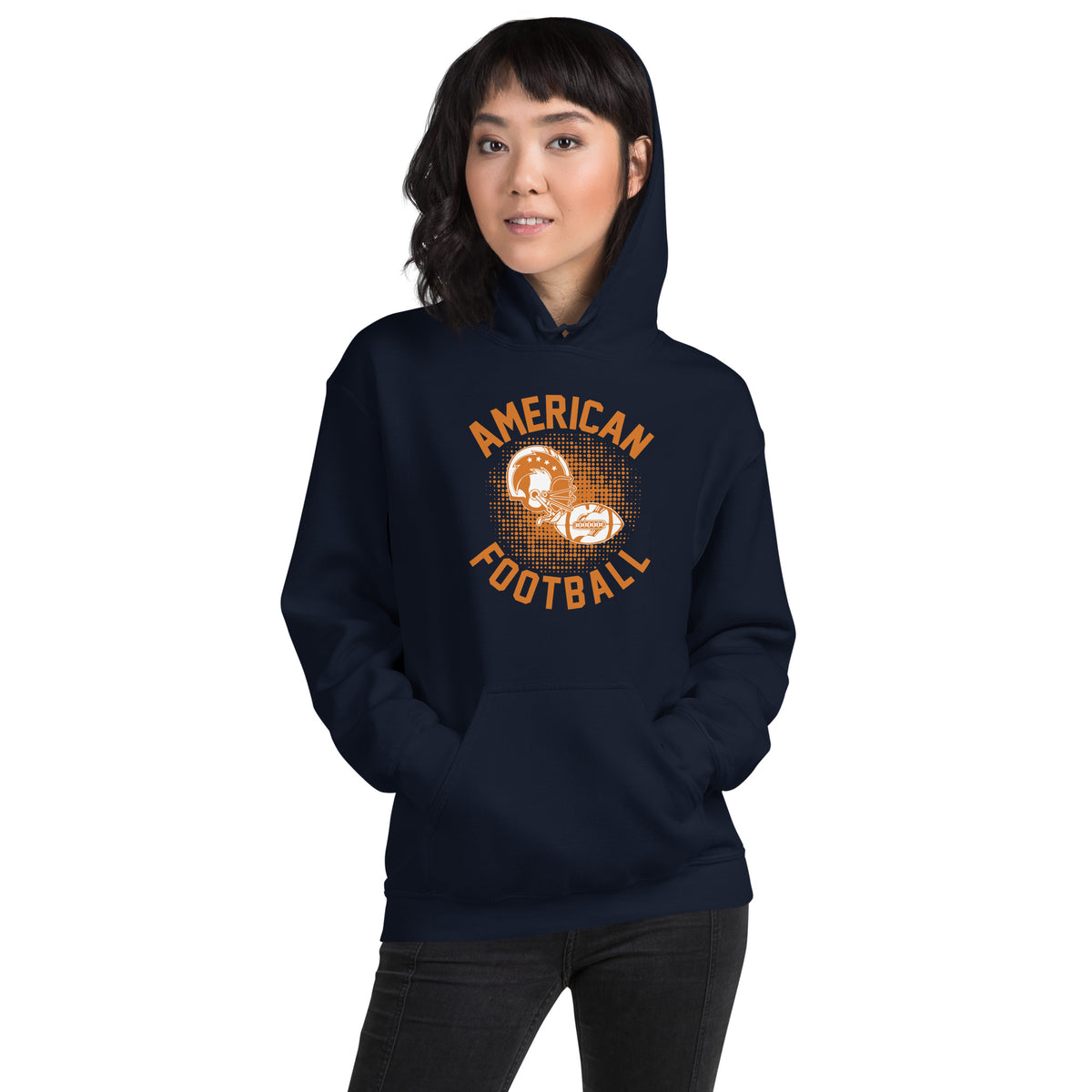 American Football Retro Helmet Unisex Hoodie
