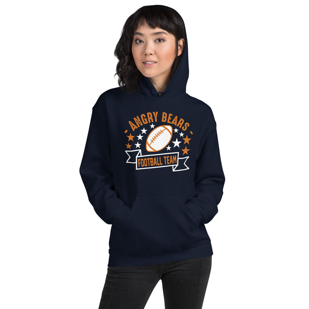 Angry Bears Football Team Unisex Hoodie
