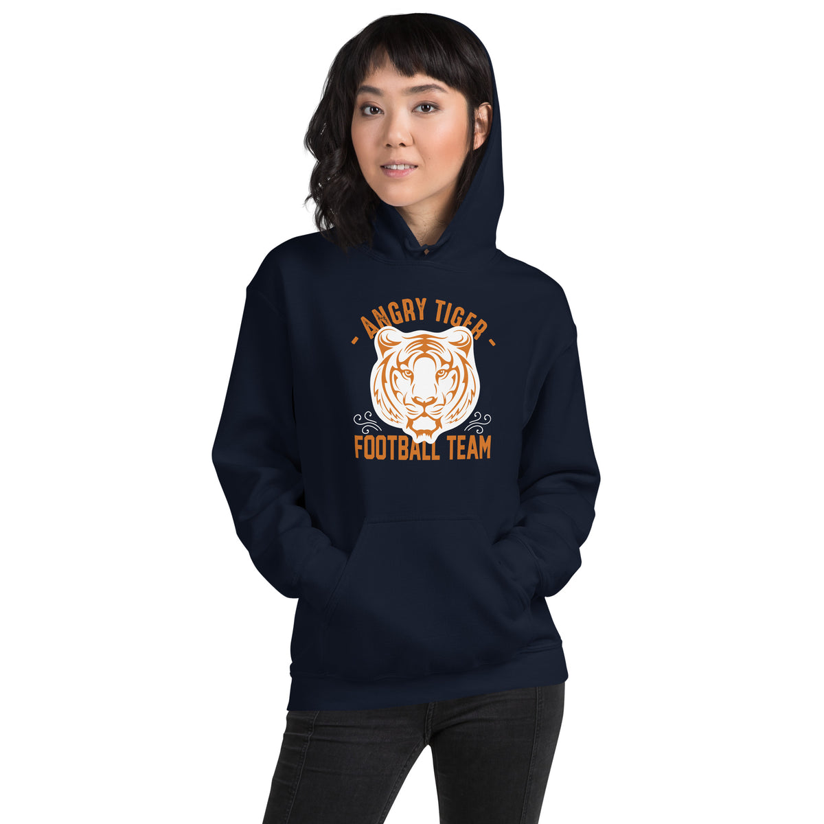 Angry Tiger Football Team Unisex Hoodie