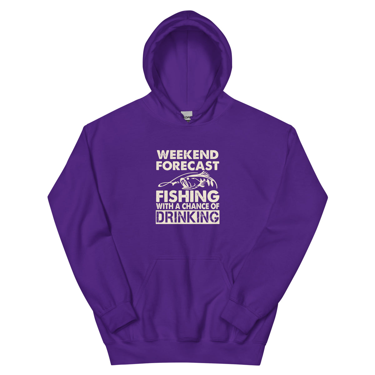 Weekend Forecast: Fishing with a Chance of Drinking Unisex Hoodie
