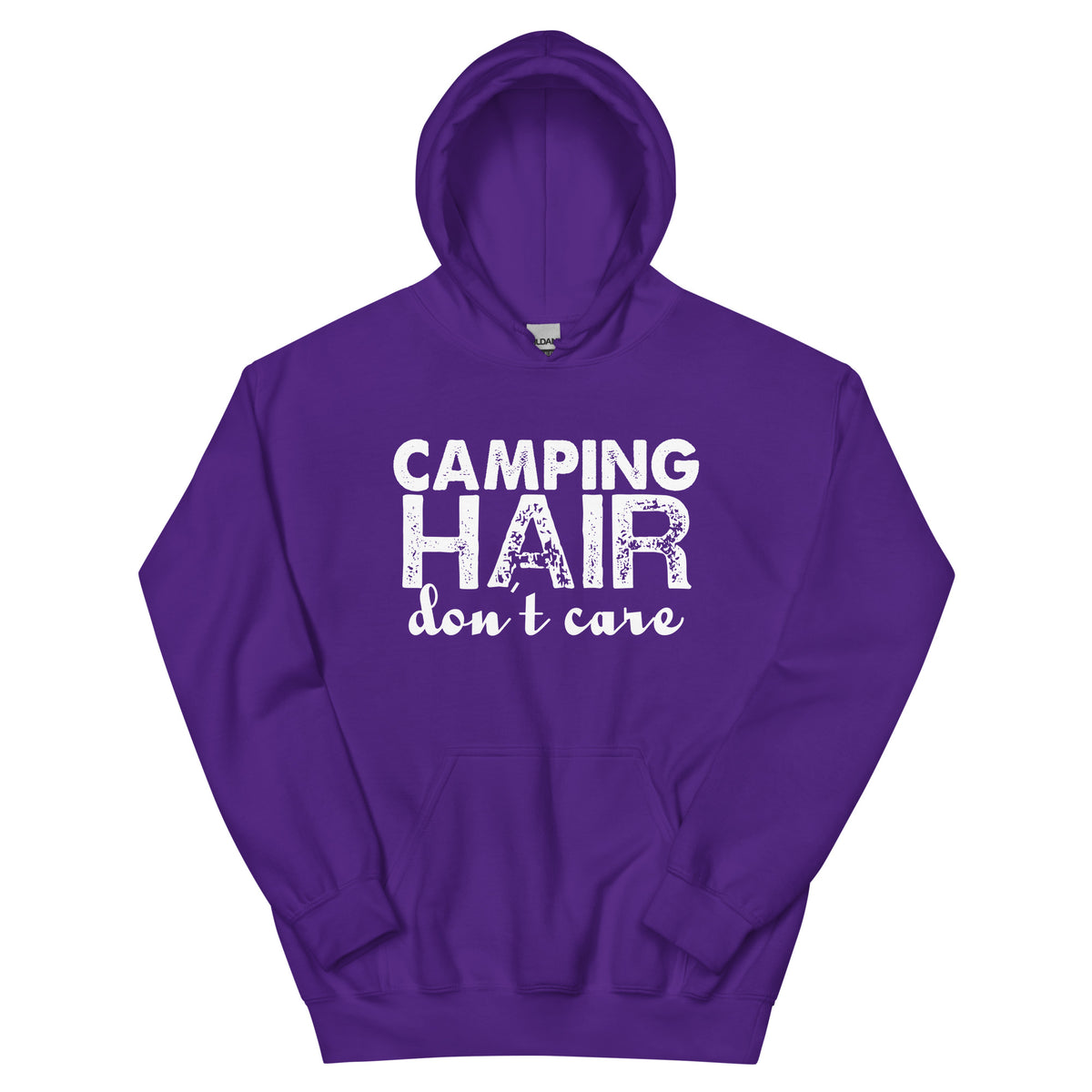 Camping Hair Don't Care Unisex Hoodie