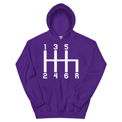 Gear Shift 1-3-5-2-4-6-R Unisex Hoodie