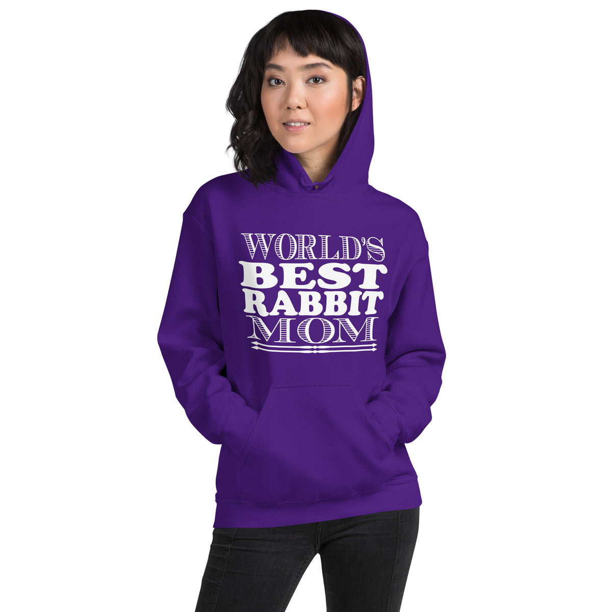 World's Best Rabbit Mom Unisex Hoodie