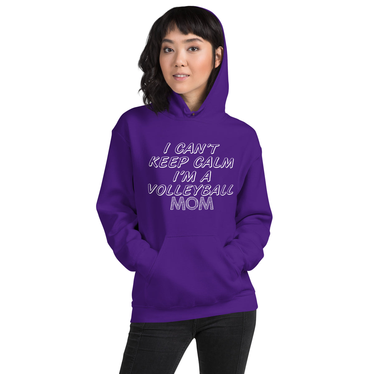 I Can't Keep Calm, I'm a Volleyball Mom Unisex Hoodie