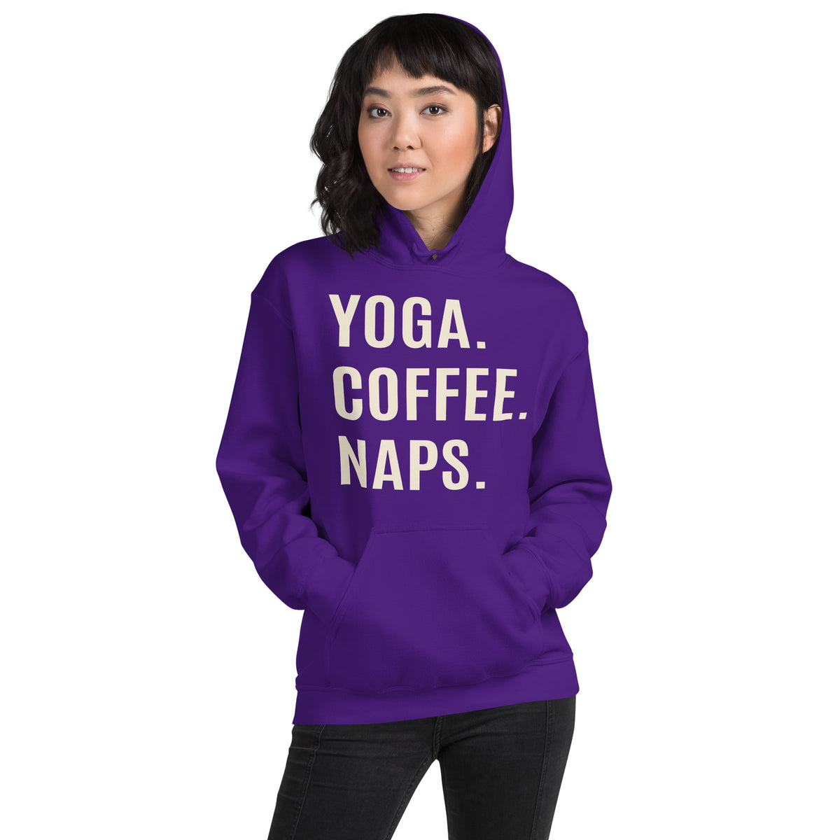 Yoga. Coffee. Naps. Unisex Hoodie