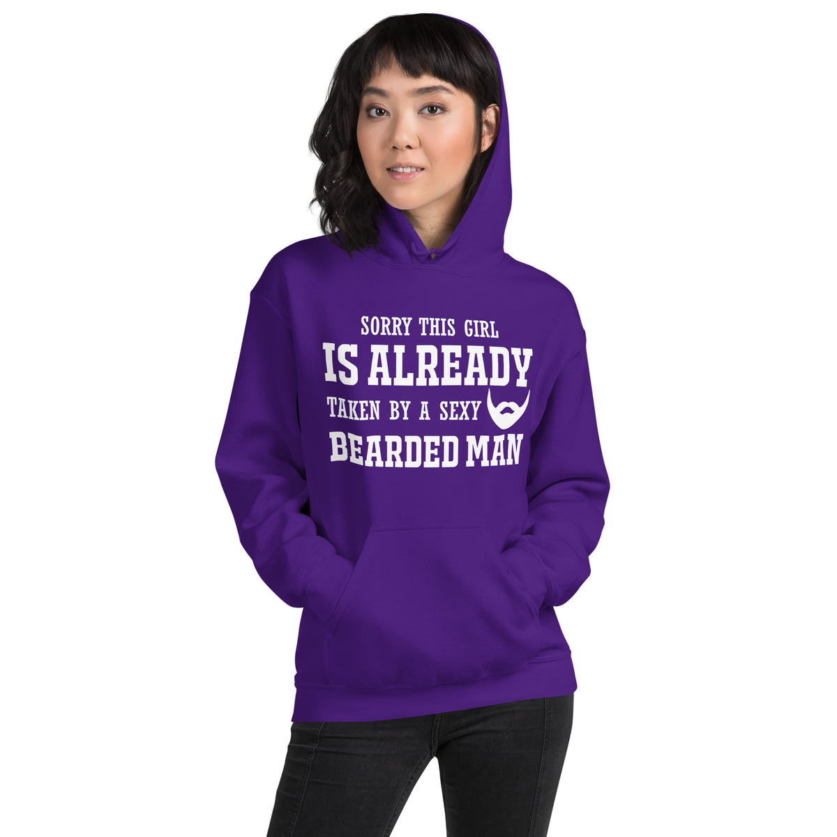 Sorry This Girl Is Already Taken by a Sexy Bearded Man Unisex Hoodie