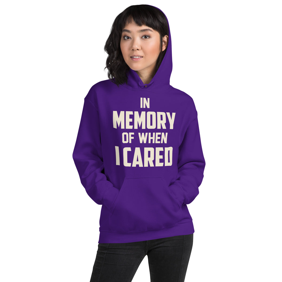 In Memory of When I Cared Unisex Hoodie