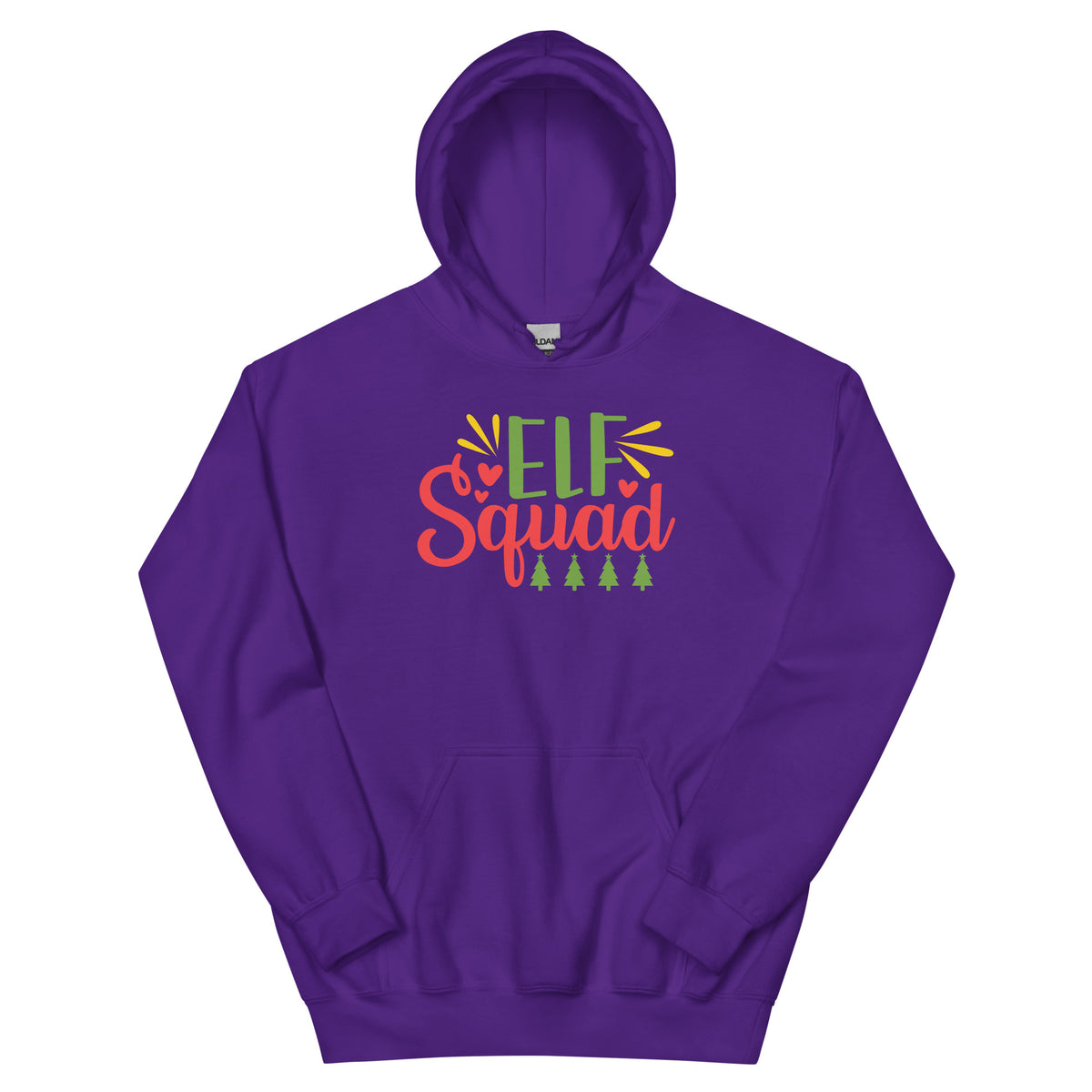 Elf Squad Christmas – Pine Trees Unisex Hoodie