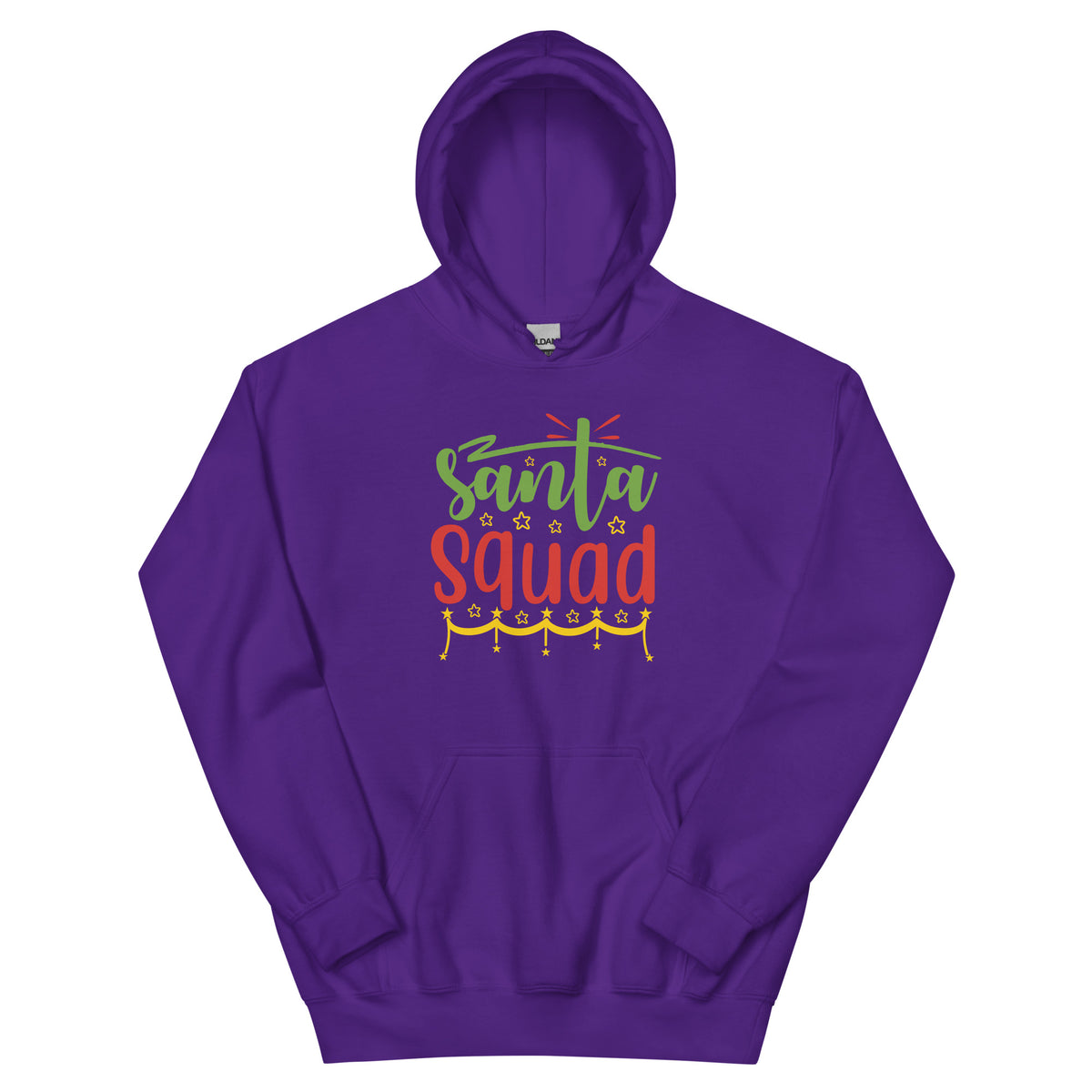 Santa Squad Christmas – Starry Garland Unisex Hoodie