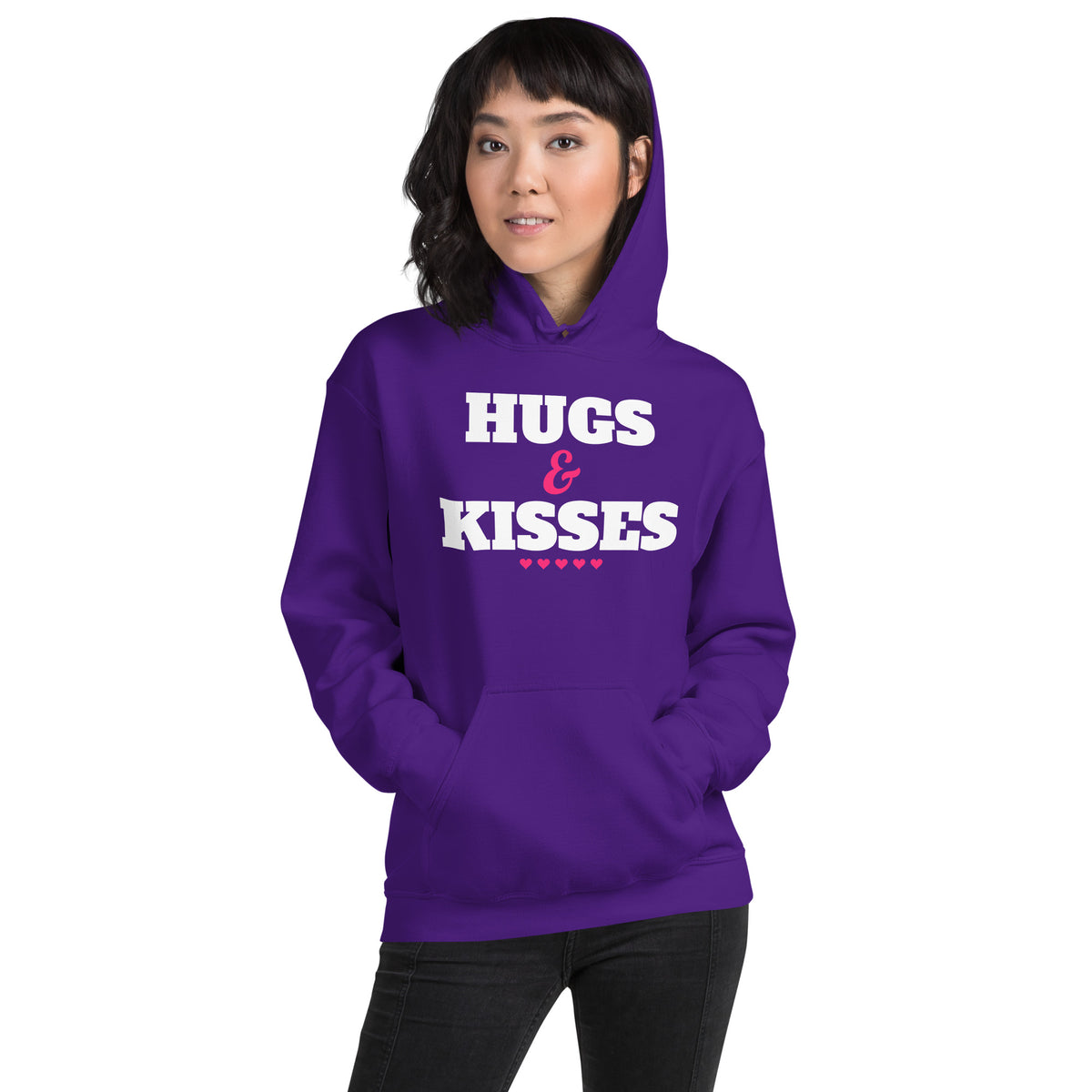 Hugs & Kisses Valentine's Day Unisex Hoodie