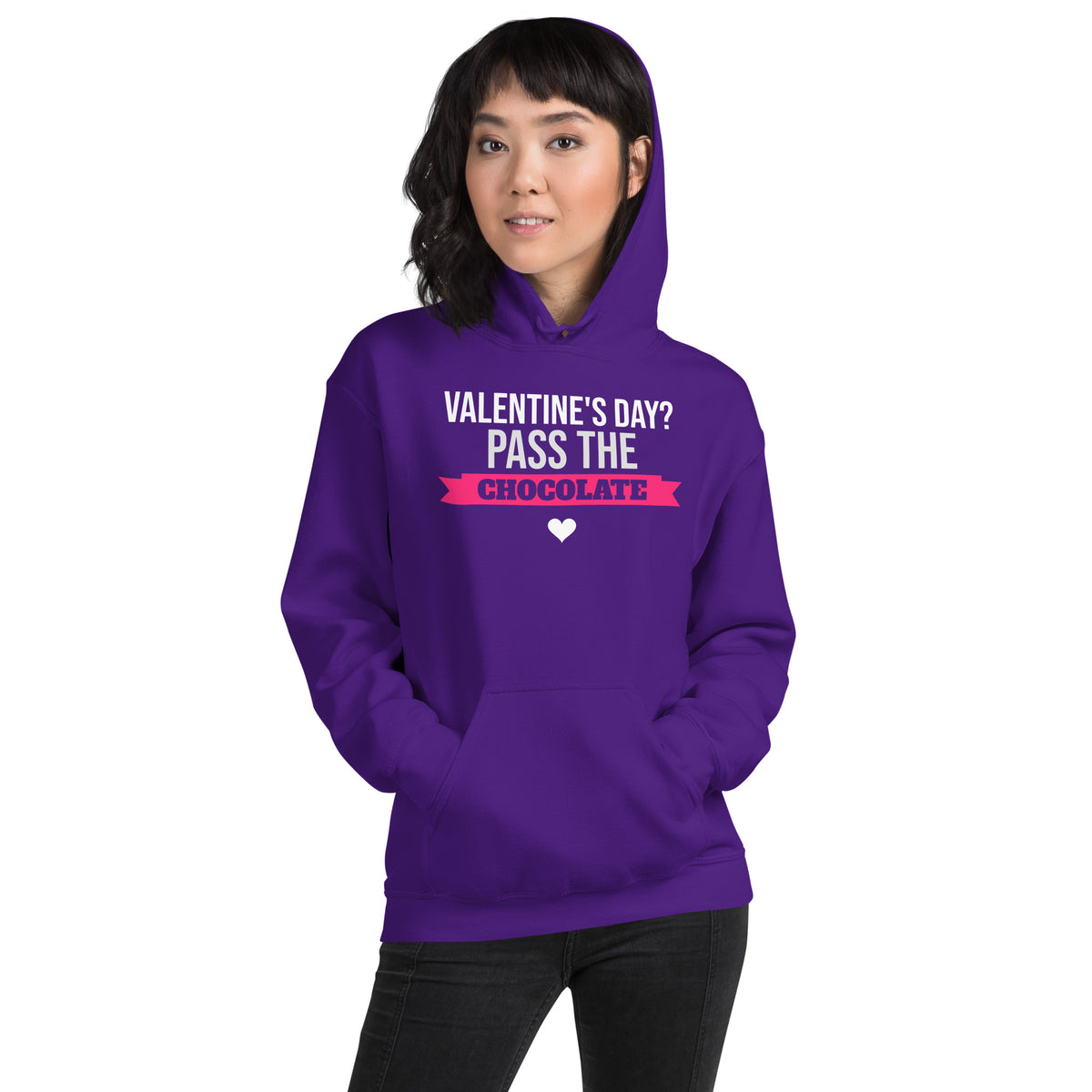 Valentine's Day? Pass the Chocolate Unisex Hoodie