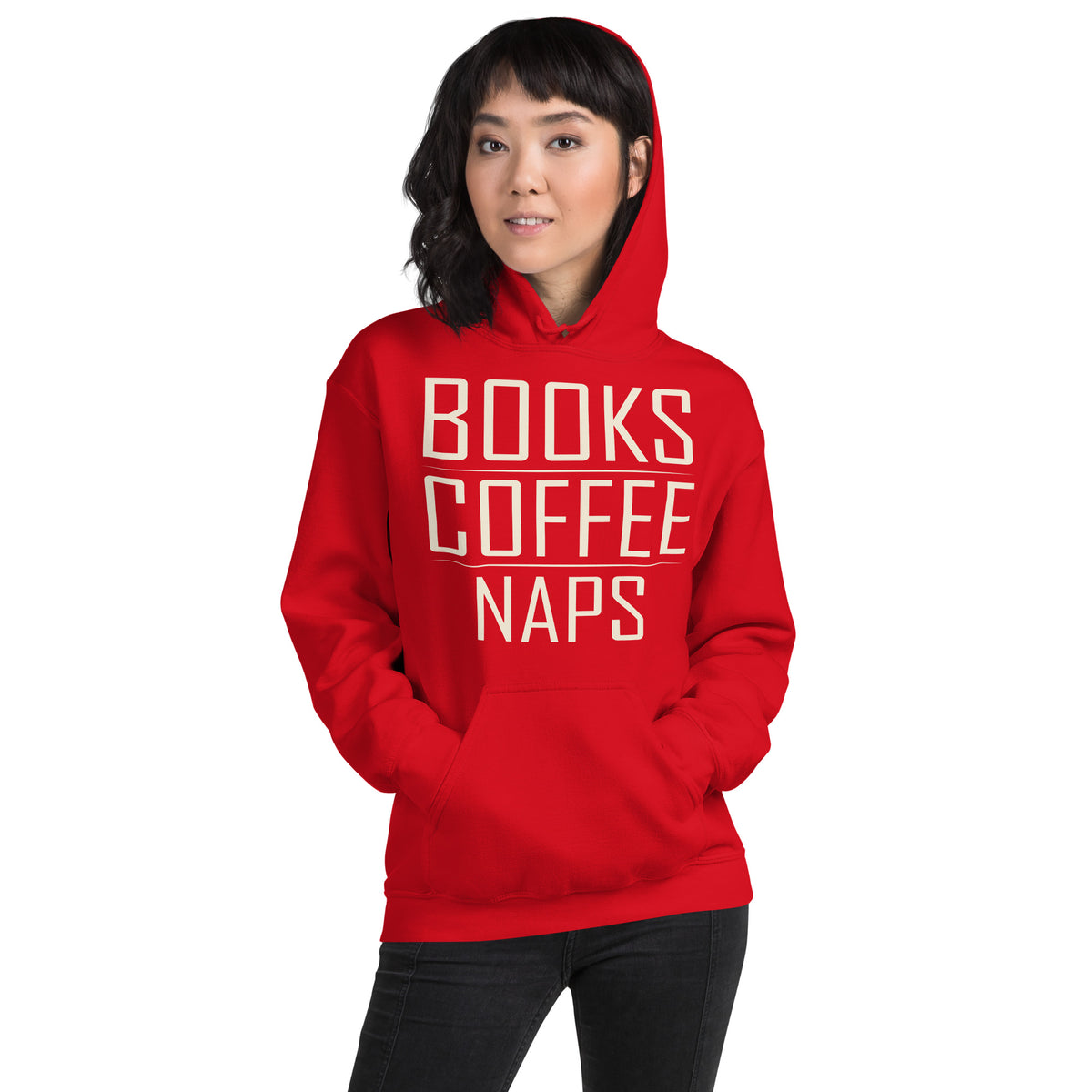 Books Coffee Naps Unisex Hoodie