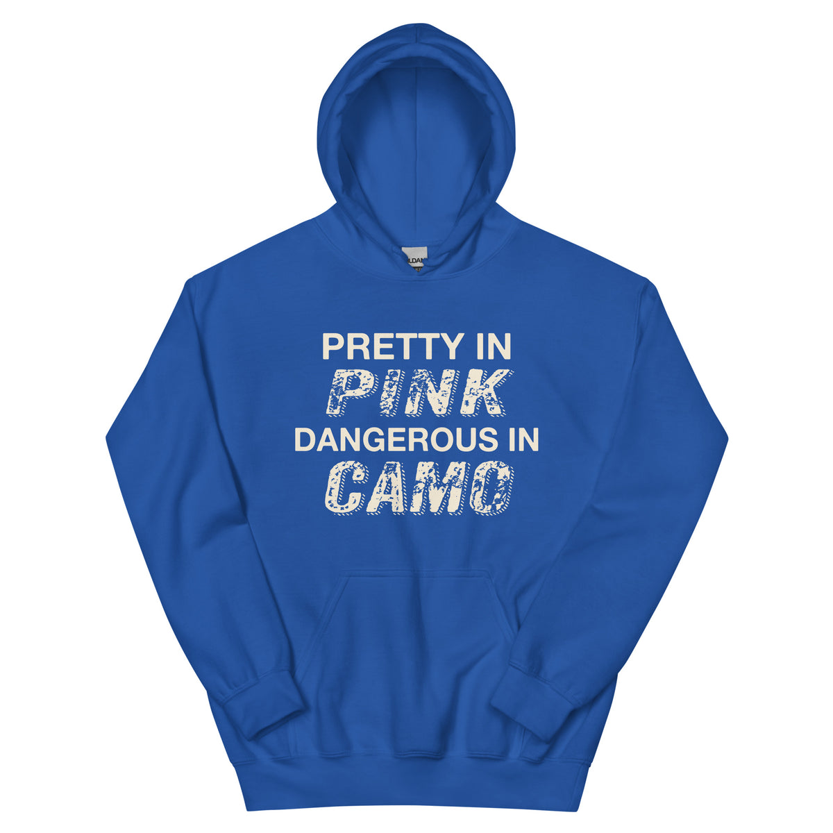 Pretty in Pink, Dangerous in Camo Unisex Hoodie