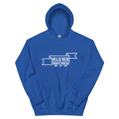 Hello Beer, Goodbye Problems Unisex Hoodie