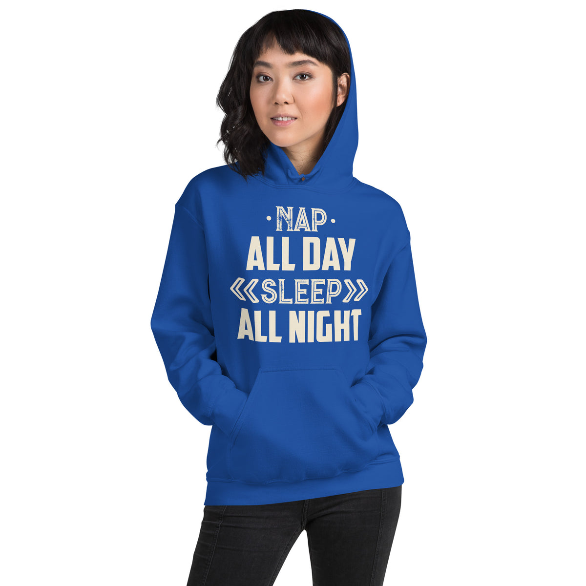 Nap All Day, Sleep All Night Unisex Hoodie