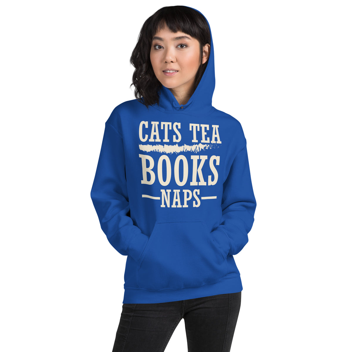 Cats Tea Books Naps Unisex Hoodie