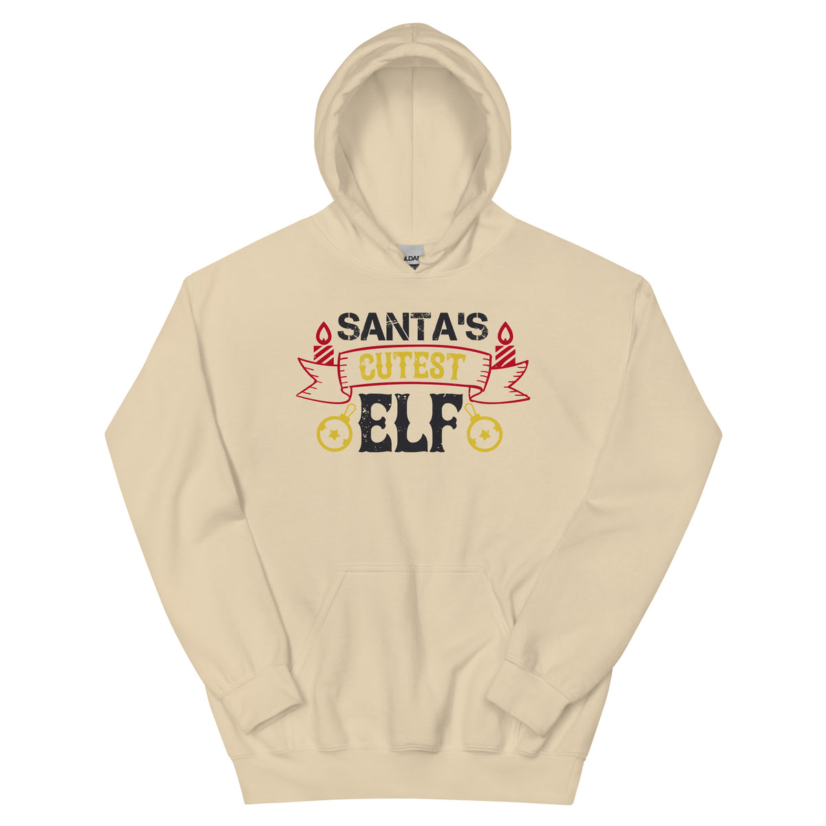 Santa's Cutest Elf Christmas Unisex Hoodie