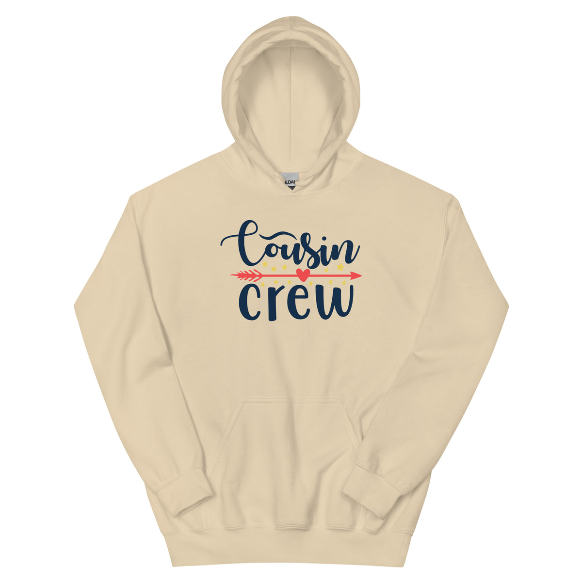 Cousin Crew Christmas – Arrow Script Unisex Hoodie