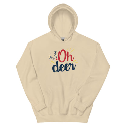 Oh Deer Christmas – Bold Script Unisex Hoodie
