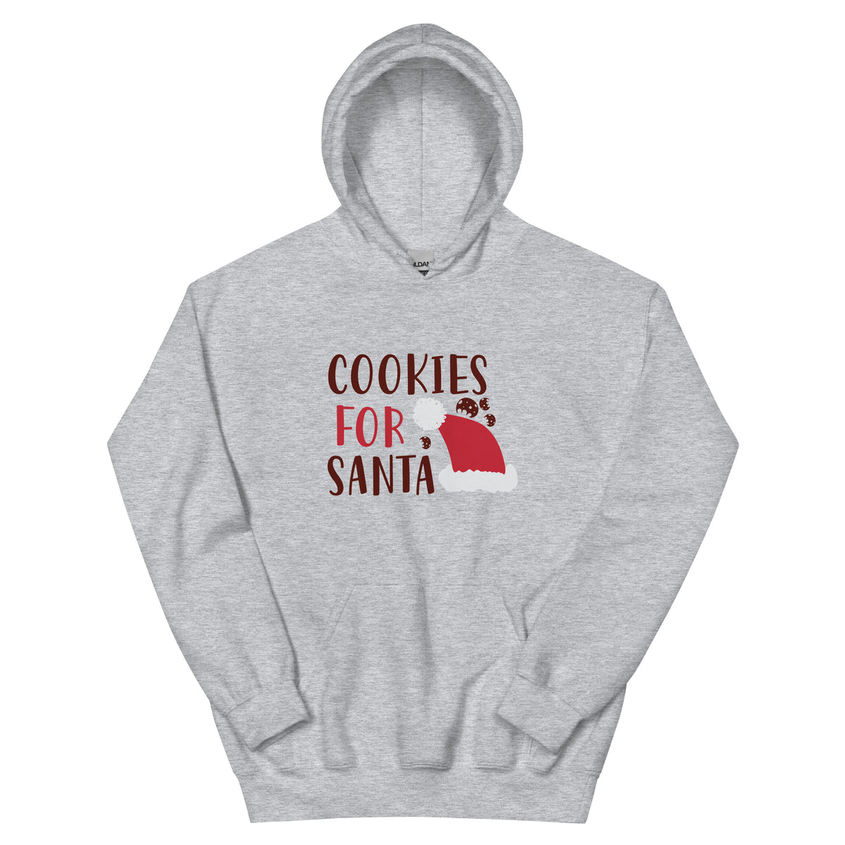 Cookies for Santa Christmas – Santa Hat Unisex Hoodie