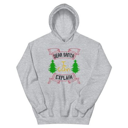 Dear Santa I Can Explain Christmas Unisex Hoodie