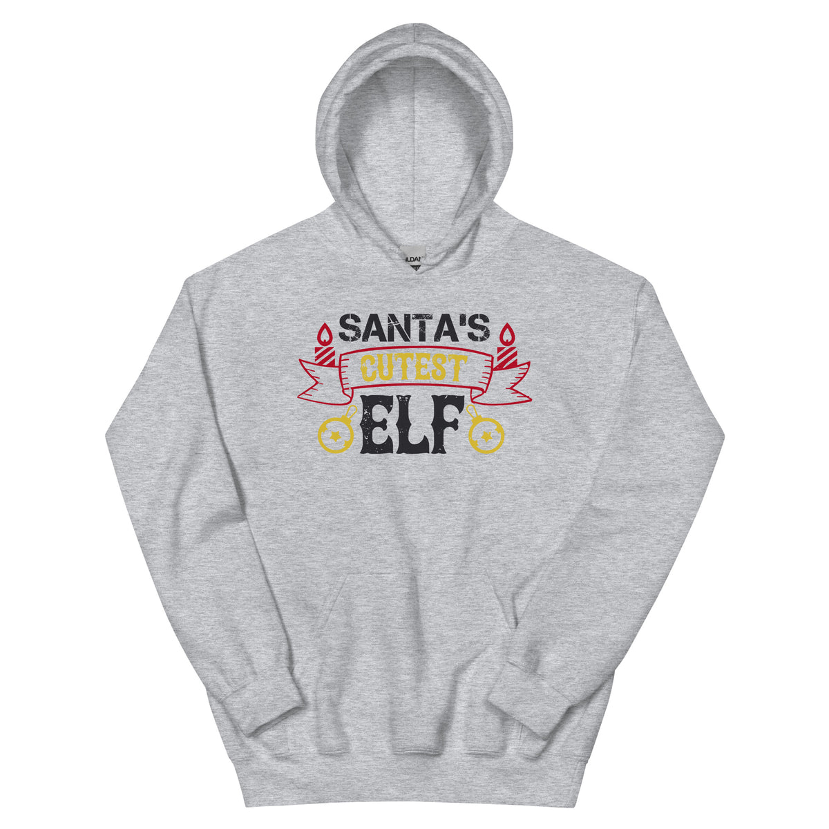 Santa's Cutest Elf Christmas Unisex Hoodie