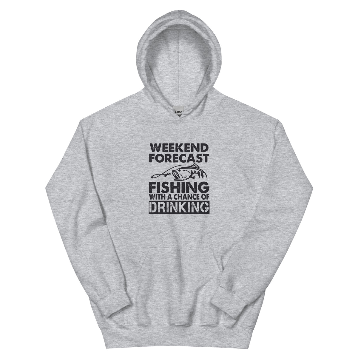 Weekend Forecast: Fishing with a Chance of Drinking Unisex Hoodie