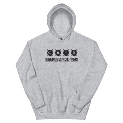 Cats Because People Suck Unisex Hoodie