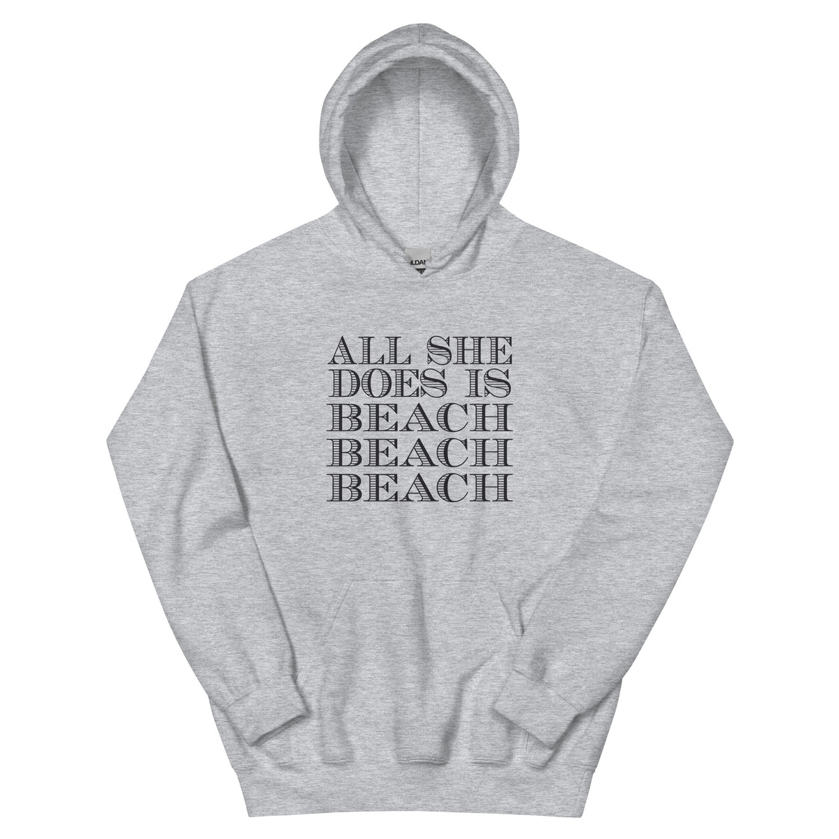 All She Does Is Beach Beach Beach Unisex Hoodie