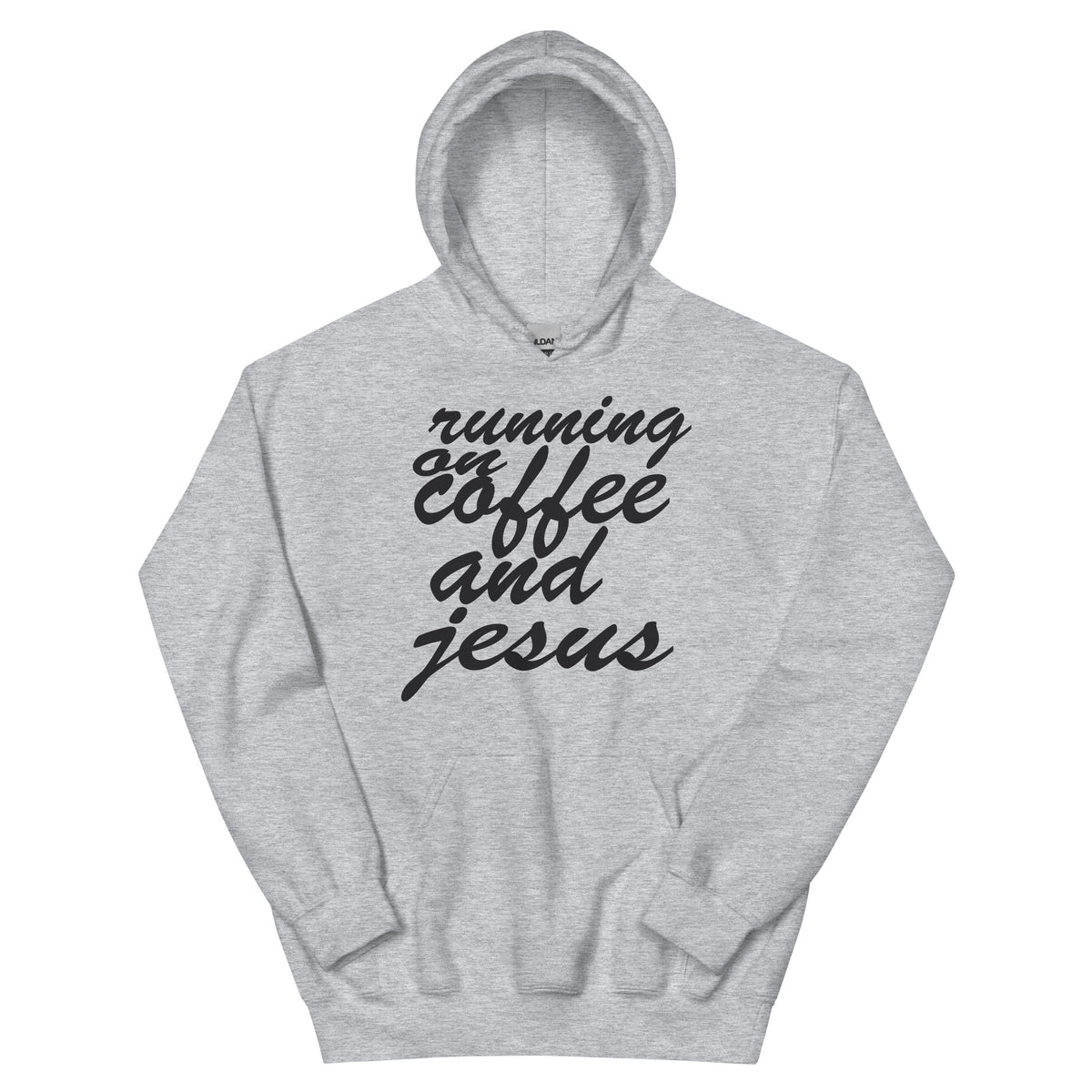 Running on Coffee and Jesus Unisex Hoodie