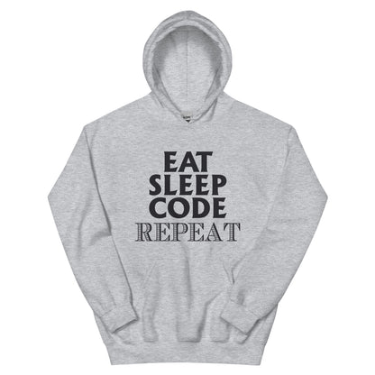 Eat Sleep Code Repeat Unisex Hoodie