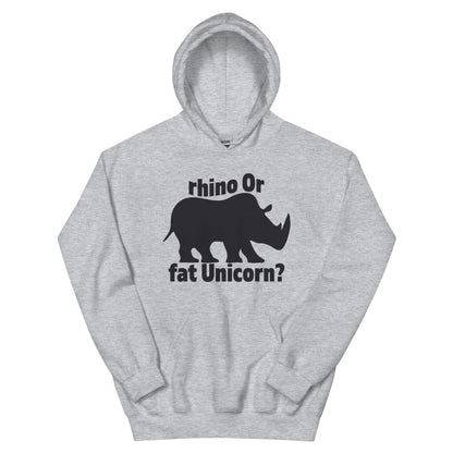 Rhino or Fat Unicorn? Unisex Hoodie