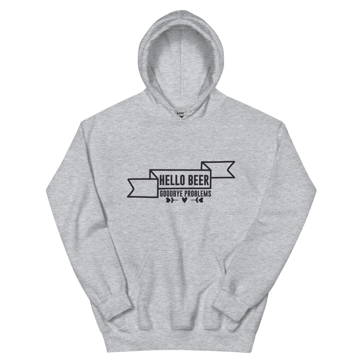 Hello Beer, Goodbye Problems Unisex Hoodie