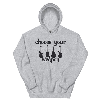 Choose Your Weapon Guitar Unisex Hoodie
