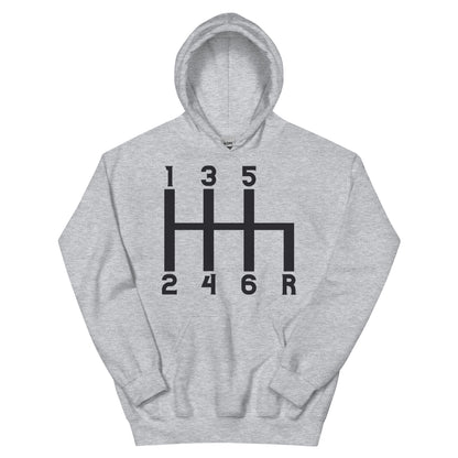 Gear Shift 1-3-5-2-4-6-R Unisex Hoodie