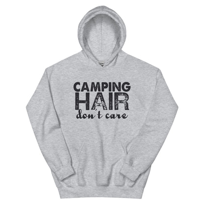 Camping Hair Don't Care Unisex Hoodie