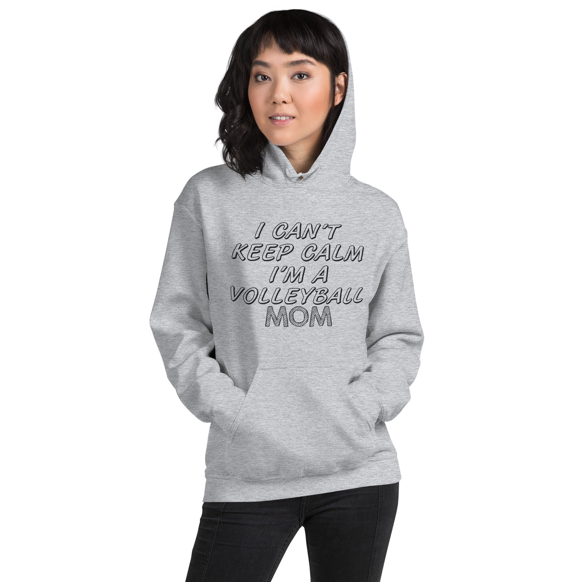 I Can't Keep Calm, I'm a Volleyball Mom Unisex Hoodie