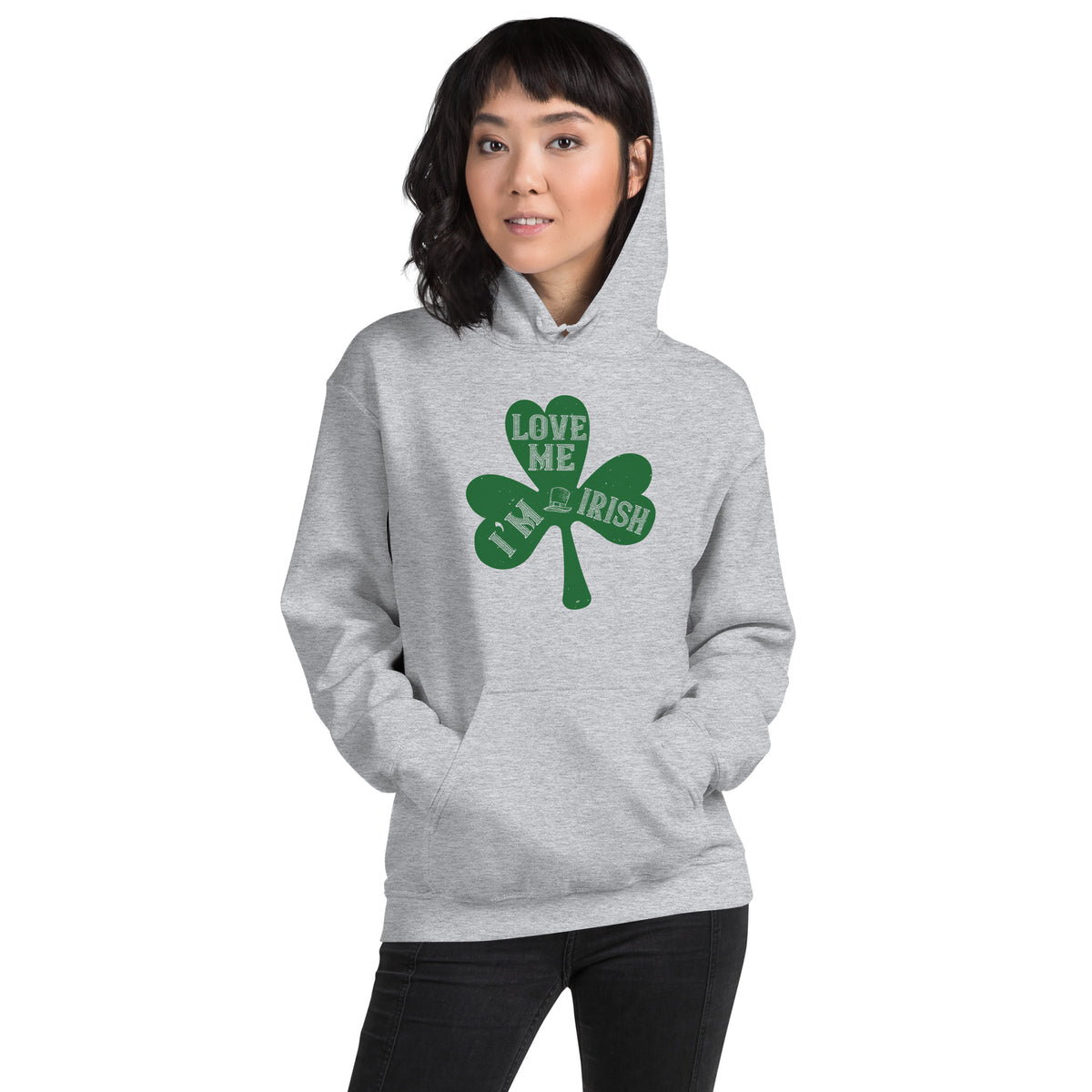 Love Me, I'm Irish St. Patrick's Day Unisex Hoodie