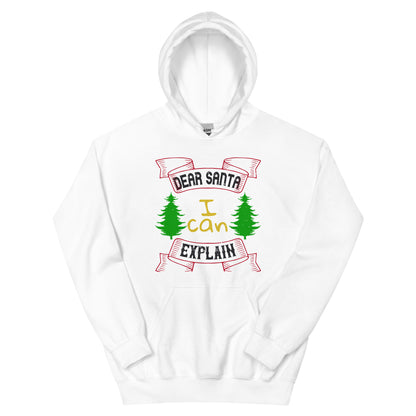 Dear Santa I Can Explain Christmas Unisex Hoodie