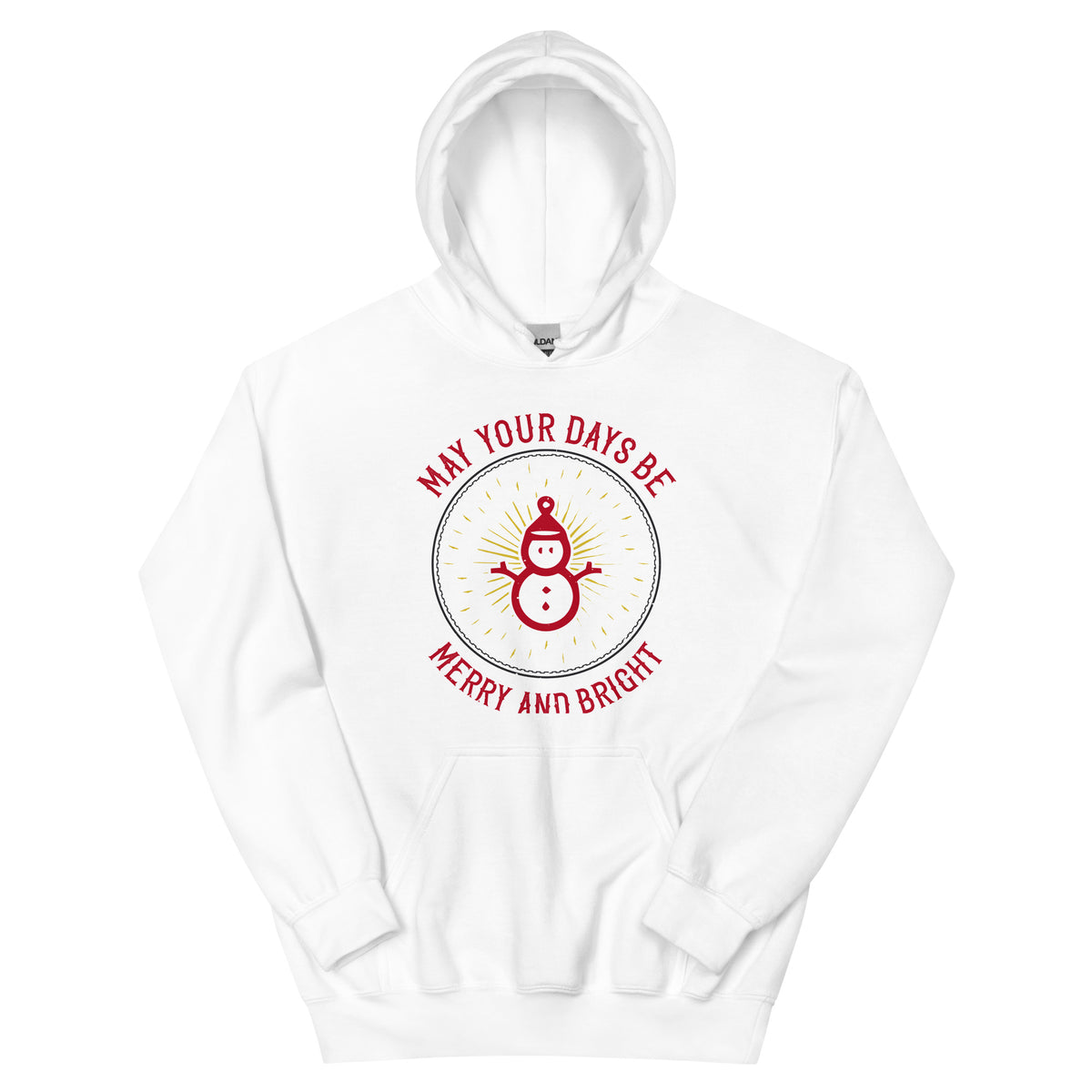 May Your Days Be Merry and Bright Christmas Unisex Hoodie