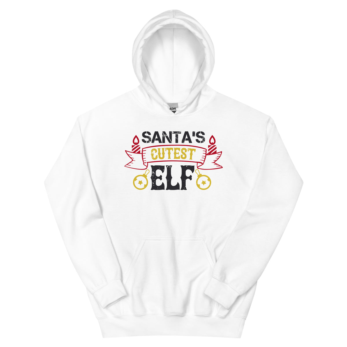 Santa's Cutest Elf Christmas Unisex Hoodie