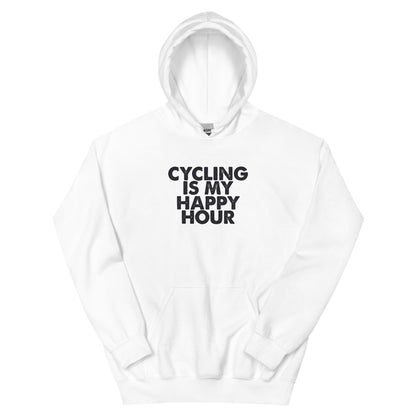 Cycling Is My Happy Hour Unisex Hoodie