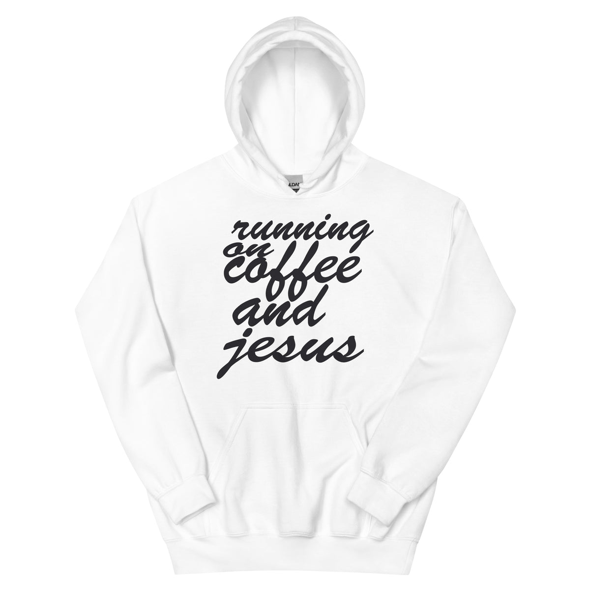Running on Coffee and Jesus Unisex Hoodie