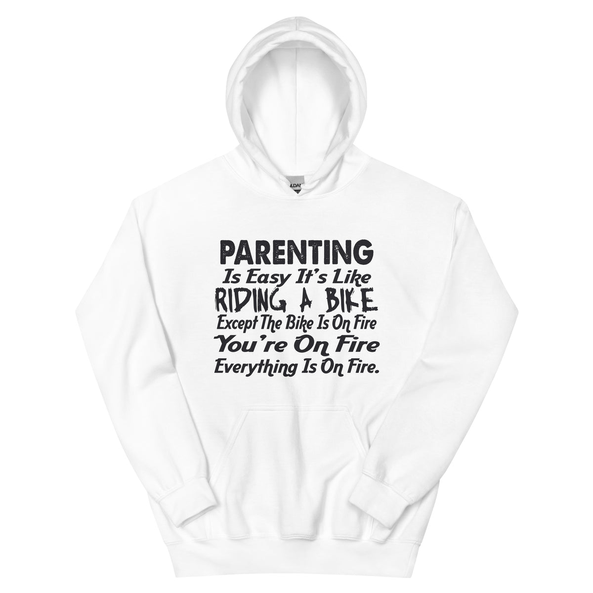 Parenting Is Easy, It's Like Riding a Bike Unisex Hoodie